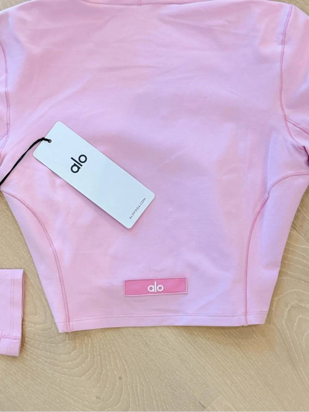 Alo Yoga Alosoft Sincere Fitted Jacket Candy Heart Pink Size Small NWT